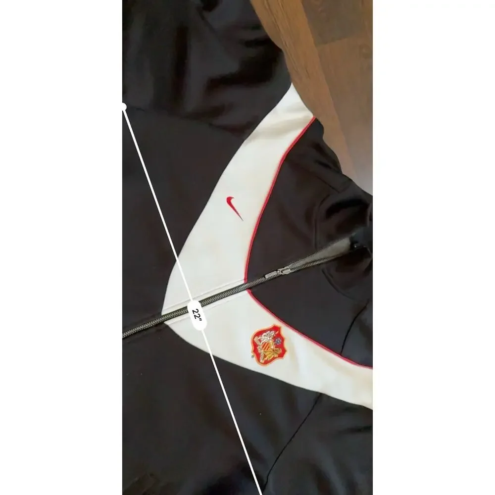 VTG Nike Manchester United Concilio Et Labore Crest Track Jacket S Soccer Sz L